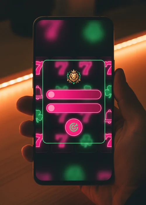 Screenshot of the 77Bit Casino login interface displaying email and password fields for secure account access